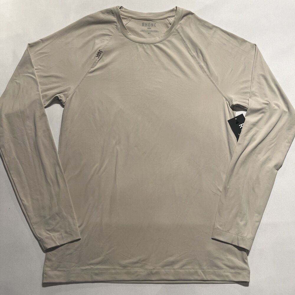 Rhone Reign Long Sleeve Tee Men's Soft Knit Sweat Wicking Fitness T-Shirt Top